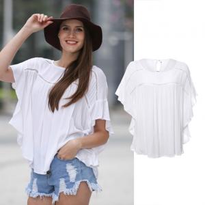 Cheap Newest Design Women Crochet Fashion Blouse Casual Style for sale