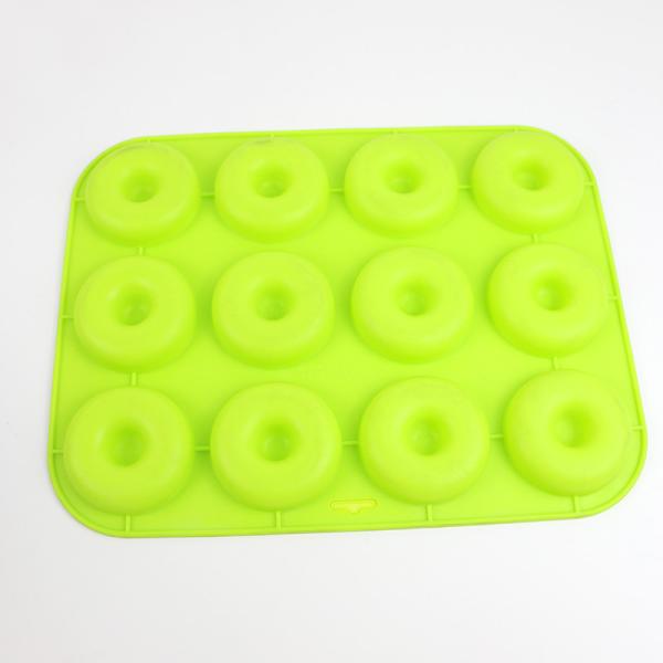 Mini Doughnut Silicone Mould , Food Grade Silicone Baking Tray