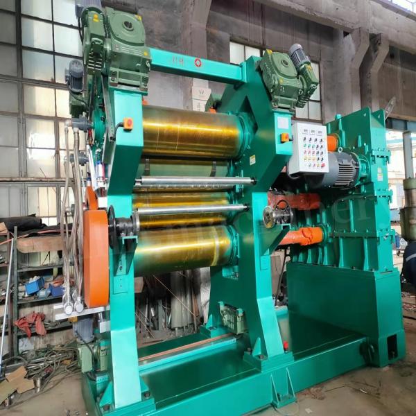 Customized Four Roll Rubber Calender Machine For Rubber Compounding