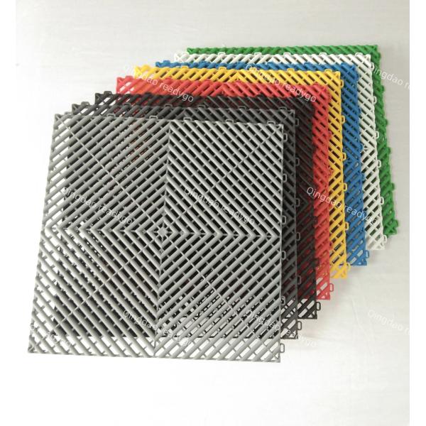 Interlockable Polypropylene Garage Floor Tiles 400*400mm Garagetrac Flooring