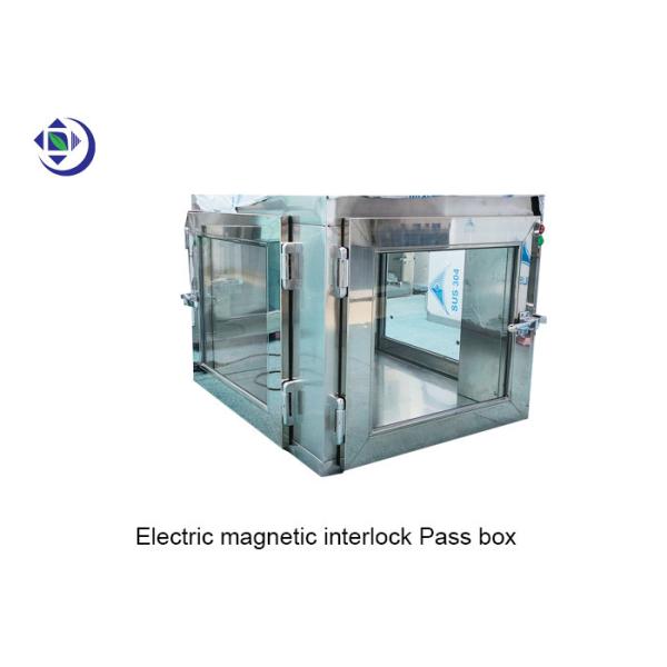 Three Doors Interlocked Stainless Steel 304 Transfer Hatch For Cleanroom