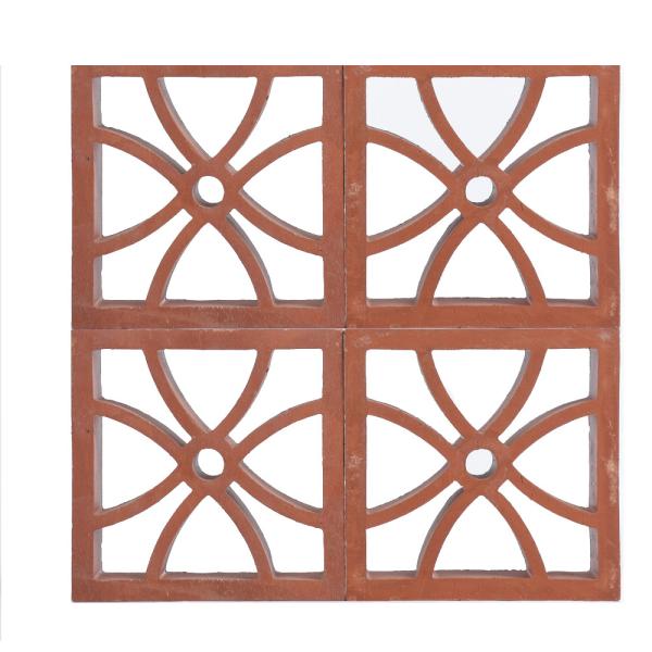800 Centigrade Heat Insulation Hollow Perforated Clay Bricks For Garden Wall Decorative Construction