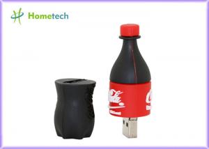 Cheap Pepsi bottles PVC Customized USB Flash Drive / gift Personalised Usb Memory Stick for sale