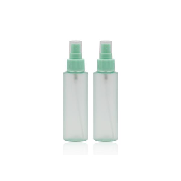 24mm Flat Shoulder Empty Refillable Perfume Bottles With Green Frosting Powder