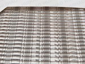 Cheap Silver Coated Ss Wire Mesh Glass Panels Exterior Interior Facade for sale