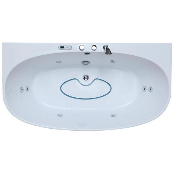 LED Illuminated Single Massage Bathtub With Ozone Sterilization And Infrared Therapy