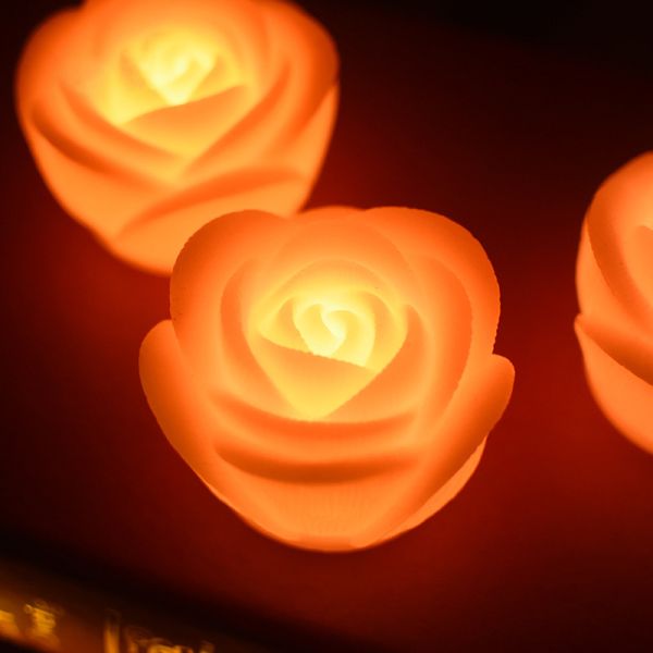 Red Battery Tea Candles Romantic Flameless LED Tea Light 6pcs / 12pcs / 24pcs
