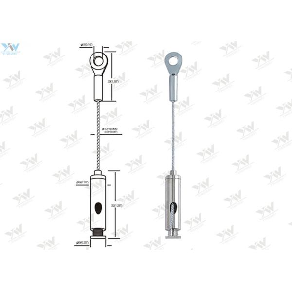 Eyelet End Art Hanging Systems / Wire Cable Display System Easy Installation