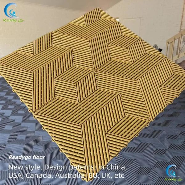 100 % Top Pp Raw Materials Garage Floor Tile High Impact Resistance