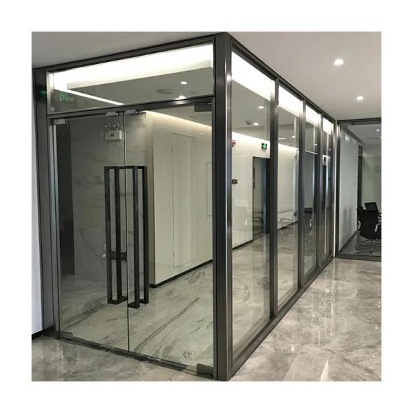 Office Aluminium Framed Glass Partition / Restaurant Panoramic Glass Partition