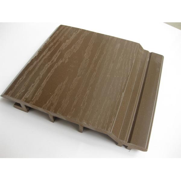 Waterproof WPC Wall Cladding / 1m - 6m Length Wood Wall Panels