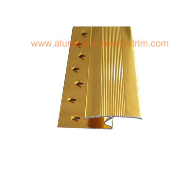 Z Bar Aluminium Carpet Trim , Carpet To Tile Transition Strip / Threshold /