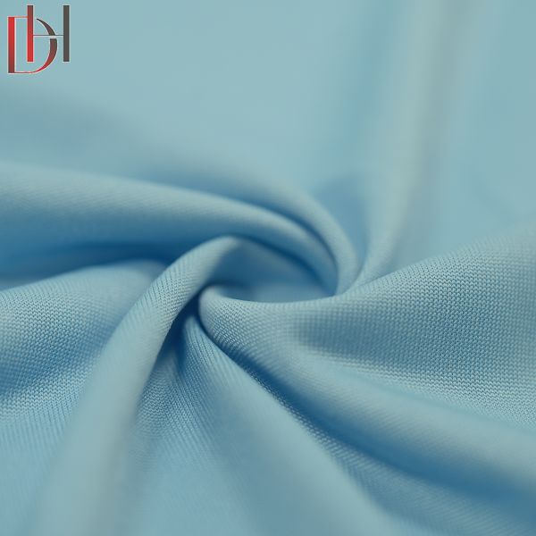 Shirt Anti UV Quick Dry Sporty Jacquard Fabric 100% Polyester Knitted Fabric