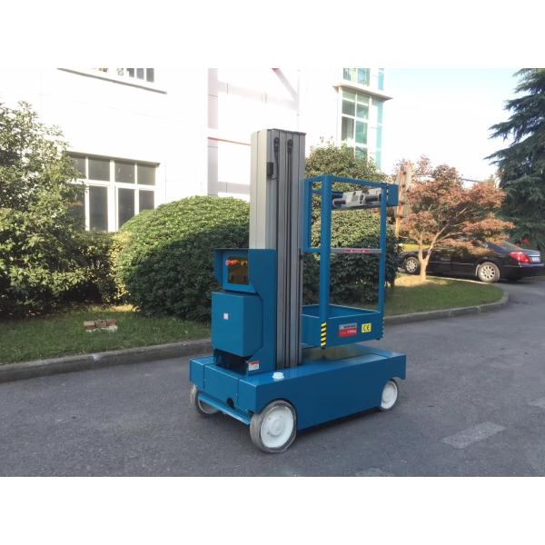 4- 8 m Self Propelled Electric Cherry Picker Single Mast Aerial Work Platform