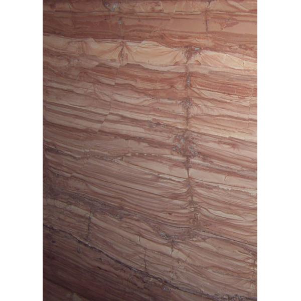 ​Red Wooden Vein Marble Gloss Marble Floor Tiles Flooring Big Slab 2.7g / Cm³ Density