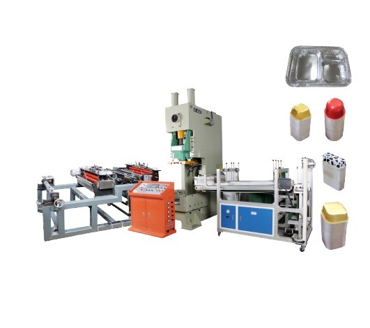 11KW High Safety Level Automatic Aluminum Foil Container Making Machine for Food Tray
