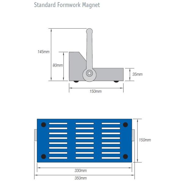 Formwork Magnets with Stainless Steel Housing