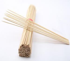 Cheap 40cm Long Barbecue Bamboo Sticks Large BBQ Bamboo Skewers for sale