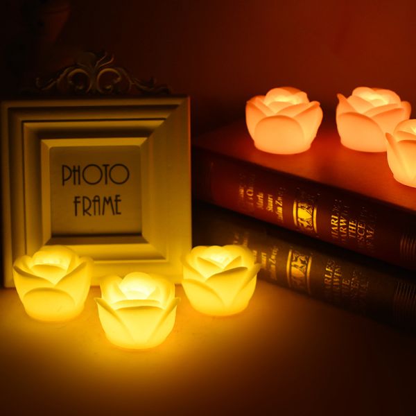 Red Battery Tea Candles Romantic Flameless LED Tea Light 6pcs / 12pcs / 24pcs