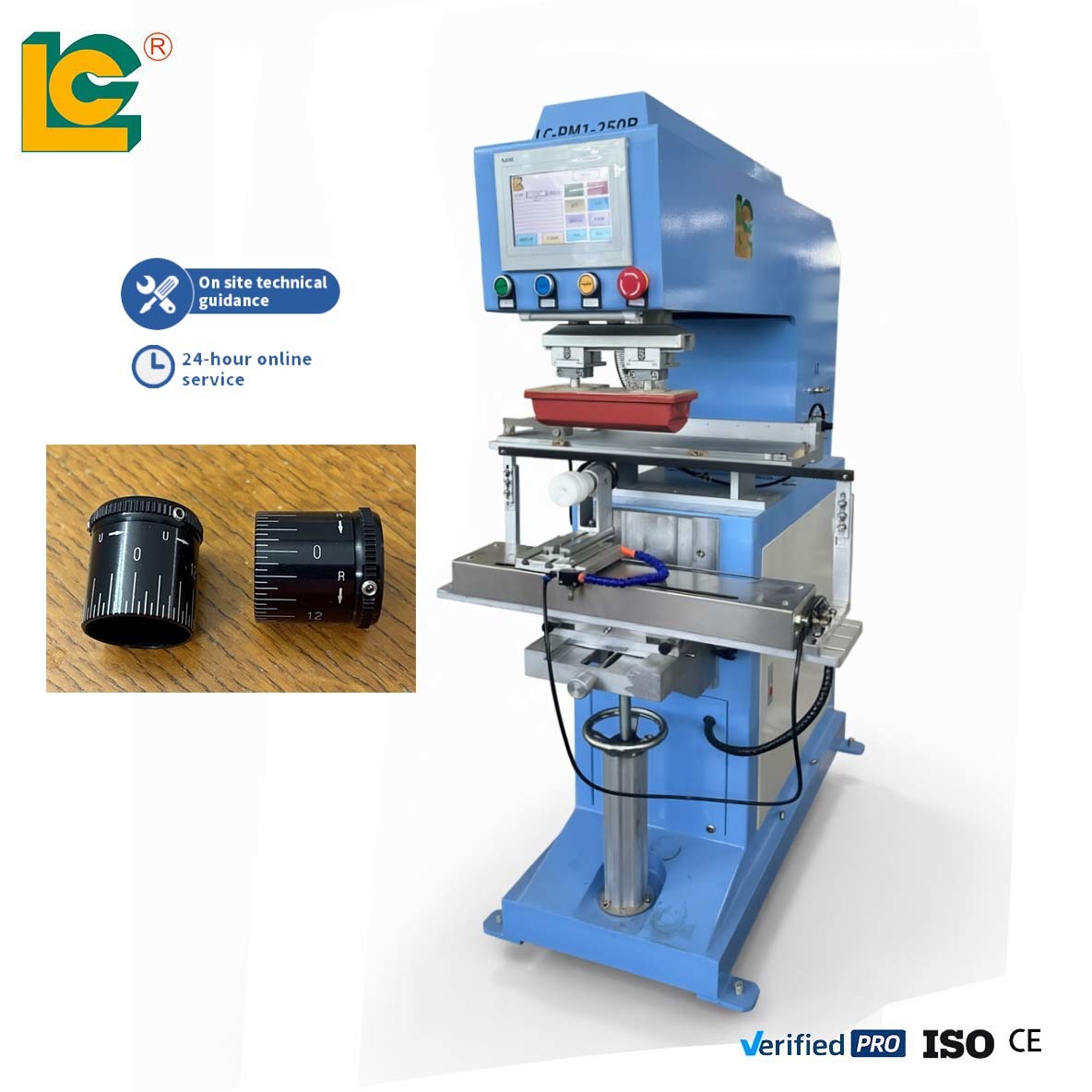 LC-PM1-250R Semi-Automatic Single Color Roller Pad Printing Machine
