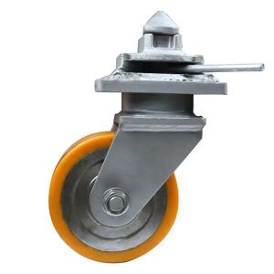 Cheap 8 Inch PU Shipping Container Castors Swivel Wheel Casters for sale