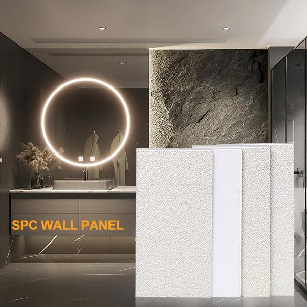 SPC Wall Panel Marble Sheet Stone Plastic Board Pressed Rock Board Bathroom Shower Waterproof Board Interior Decorative Panels