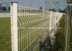Cheap Triangle Welded Wire Mesh Fence Panels , Wire Mesh Garden Fence Unique Design for sale