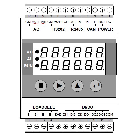 4-20mA 0-10V Weighing Indicator Controller For Auto Weight Checking