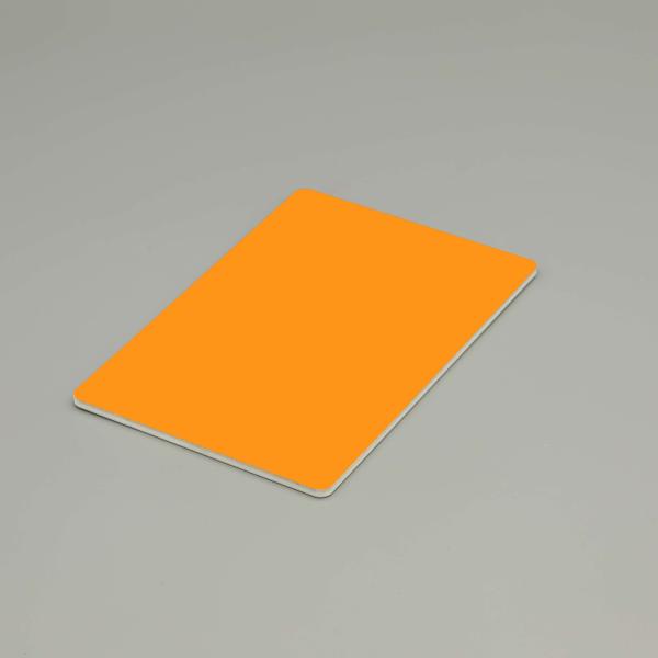 Orange Fire resistant Rated Aluminum Composite Panel B1 A2 Grade ACP Fireproof External Wall Cladding