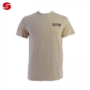China AMF Long Printed Cotton Military Tactical Shirt Round Neck Polo T Shirt on sale