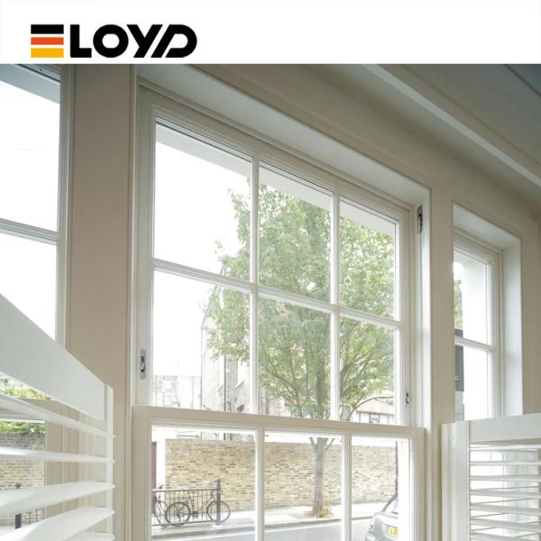 Colonial Style Double Single Hung Window with Multi-Point Lock
