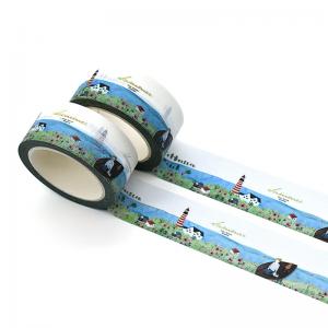 Cheap No Residue Printed Japanese Washi Paper Tape For Stationery for sale