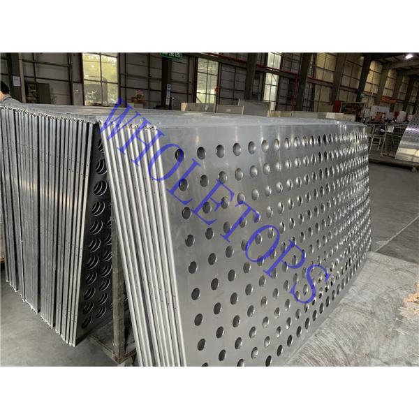 Width 600mm-1400mm Perforated Aluminum Panels Cladding with Square Round Slotted