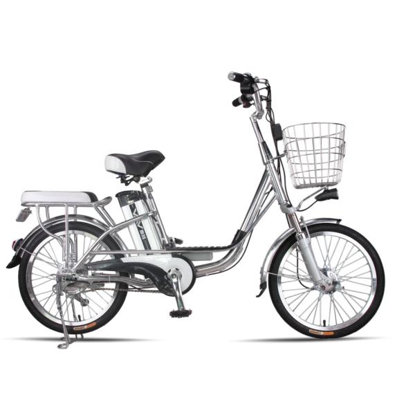20 Inches Battery Powered Bicycles Sliver Commuter Electric Bike 48V8Ah