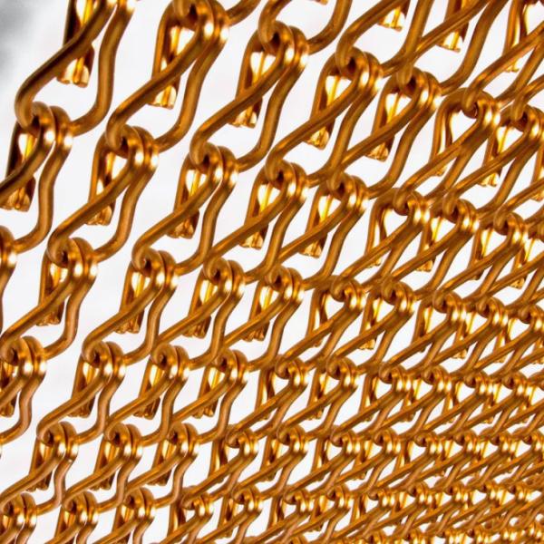 Rust Resistant Aluminium Chain Curtain Lightweight for interior / exterior