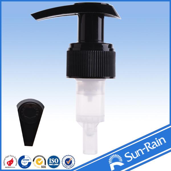 Quality Black plastic lotion pump 24mm 28mm for liquid soap packaging wholesale