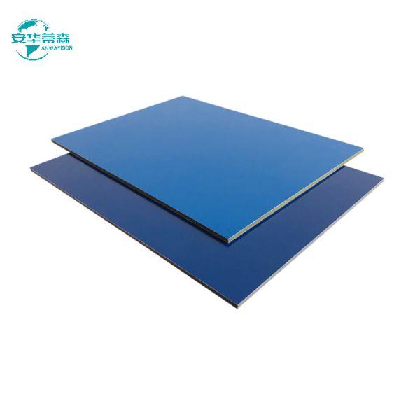 Solid Color ACP Exterior Wall Cladding PE PVDF Coating Glossy Exterior Composite Cladding