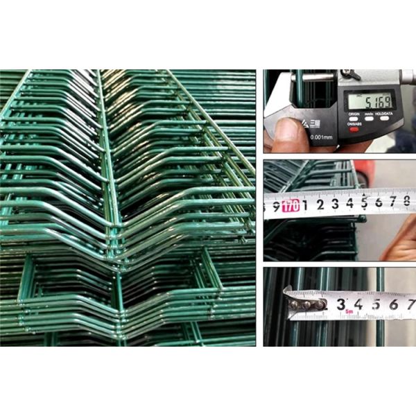 PVC Welded Galvanized Iron Wire Mesh Fence 3D Garden Perimeter Fencing