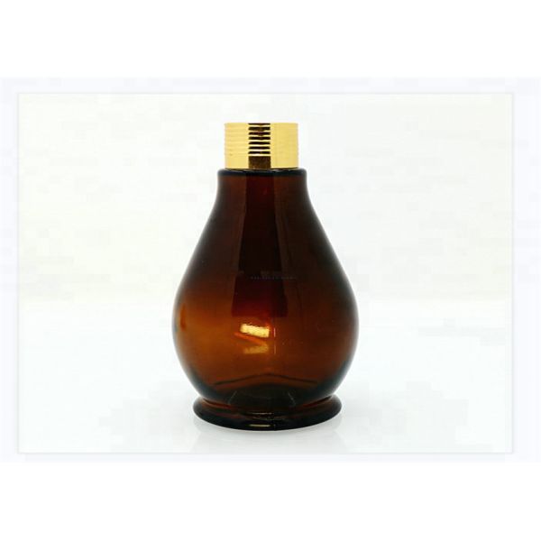 50ml Custom Label Mini Dropper Bottles , Gourd Shape Refillable Glass Jar With Dropper