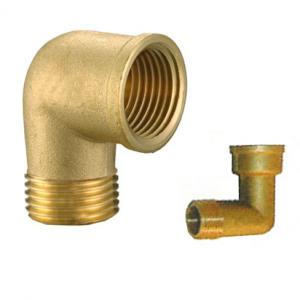 China Elbow hose fittings/Brass elbow reducer/Reducing nipple/OEM precision brass hose screw fitting/Brass elbow connector on sale