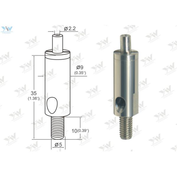 M5 External Threaded Adjustable Cable Grippers Cable Side Exit For Hanging Kit