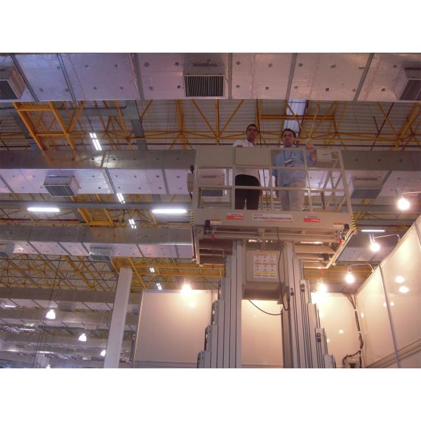 6m Aluminum Work Platform For Ceiling , 480KG Capacity Hydraulic Lift Ladder