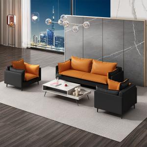 China PU Leather Executive Office Sofa For Living Room Waiting Room Multipurpose on sale