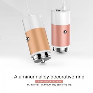 Cheap Hot Selling New Aluminium Alloy Dual USB Car Charger for iPhone iPad iPod Camera Car Charger for sale