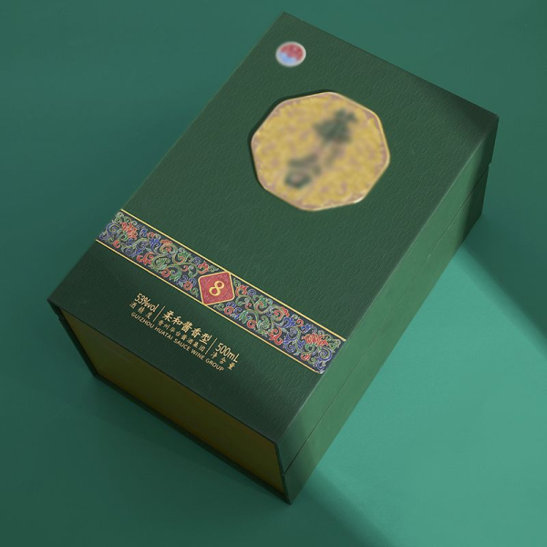 Custom Embossed Luxury Wine Packaging Box Clamshell Magnetic Book FlipTop Box Wine Glass Gift Boxes