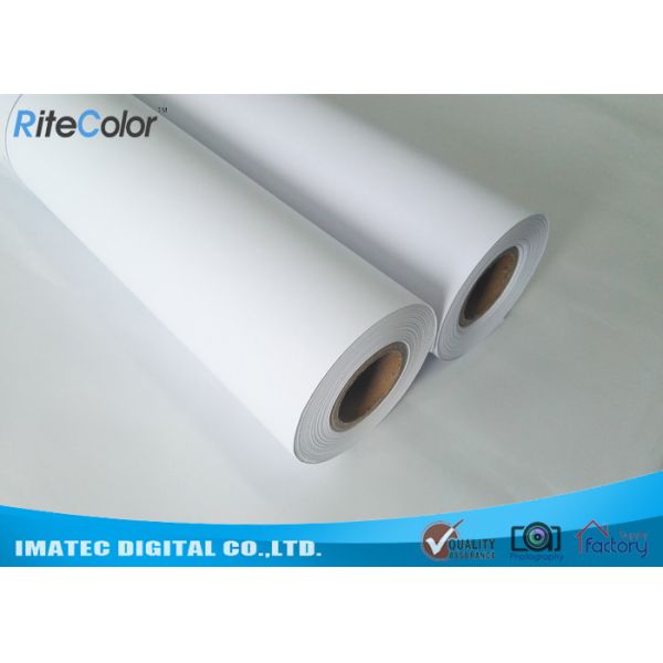 Inkjet Matte Finish Paper 180 Gram , Waterproof Coated Paper Roll Dye Ink Support