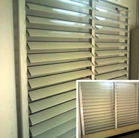 Blind / Shutter Industrial Aluminum Profile , Louver / Jalousie Extrusion Profiles