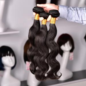 China Human Virgin Hair Brazilian Body Wave Human Hair Bundles Peruvian Hair Extension on sale