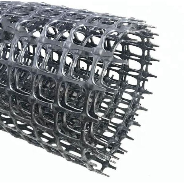 Stretchy Black Biaxial Geogrid And Geotextile Fabric For Roads Mining Reinforcement