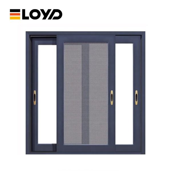 Hurricane Impact Aluminium Double Sliding Doors And Windows Ultra Slim OEM